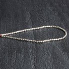 2.5mm Sterling Silver plated Copper Shiny Cubes 8 inch 78 beads - The Bead Traders