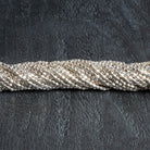2.5mm Sterling Silver plated Copper Shiny Cubes 8 inch 78 beads - The Bead Traders