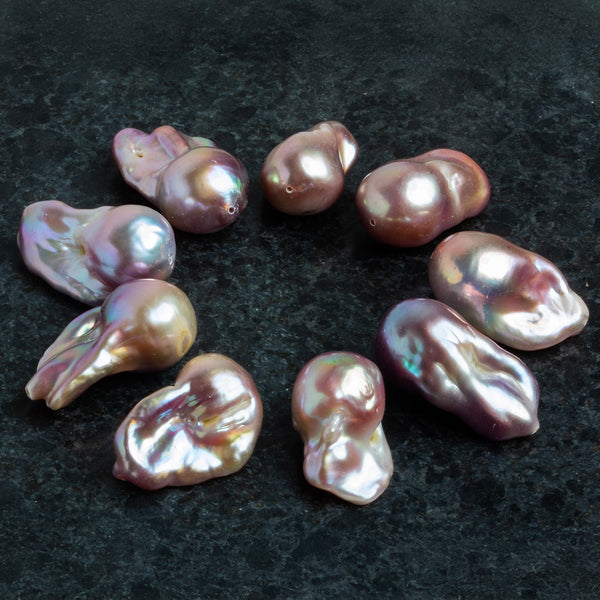 25x15mm Tricolor Ultra Baroque Pearl Focal 1 Bead