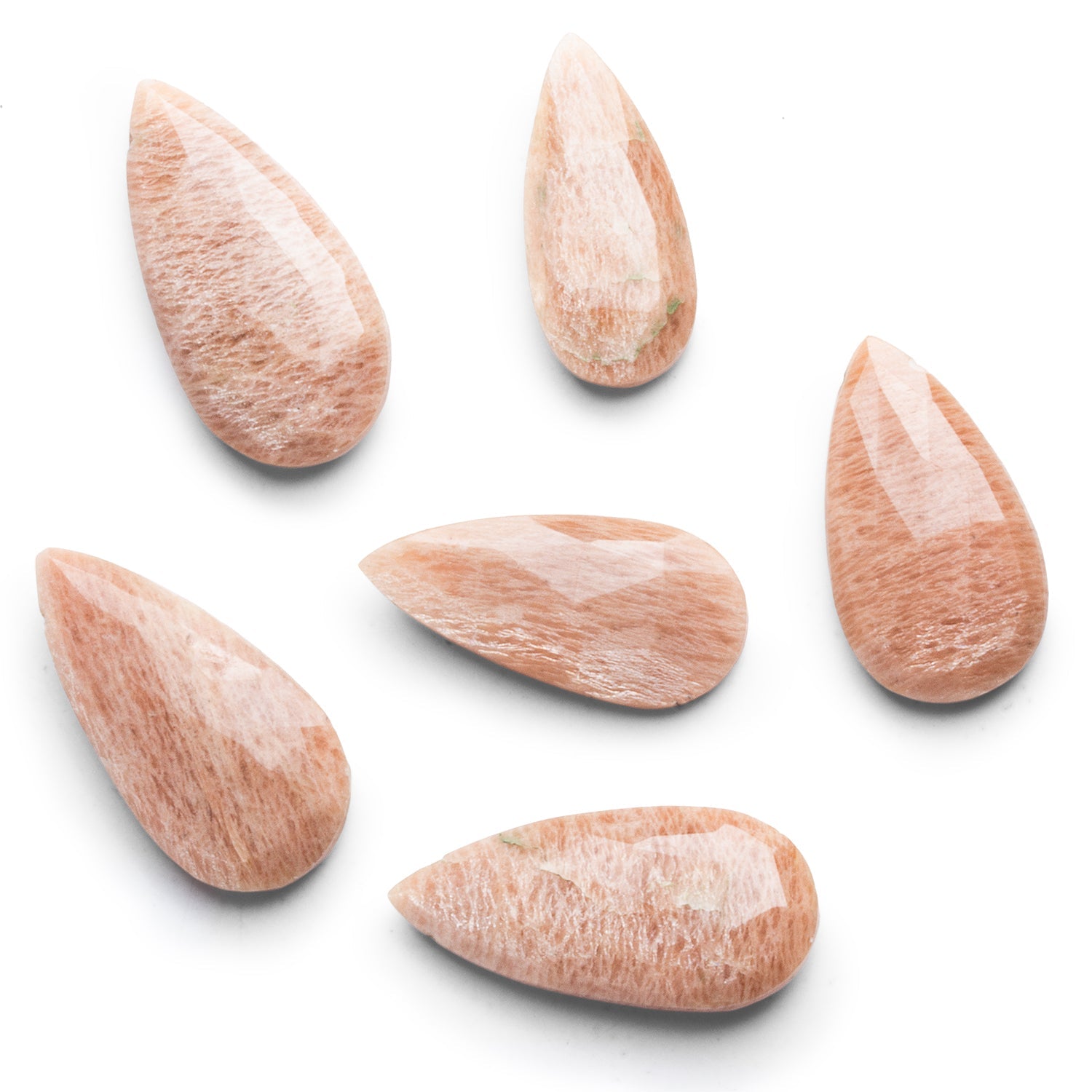25x16mm Feldspar Faceted Pear Focal 1 Bead - The Bead Traders