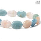 25x18mm Multi Beryl Plain Ovals 17 inch 17 beads - The Bead Traders