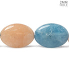 25x18mm Multi Beryl Plain Ovals 17 inch 17 beads - The Bead Traders