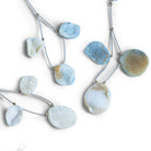 25x20mm Blue Drusy Nugget Focals Set of 3 Beads - The Bead Traders