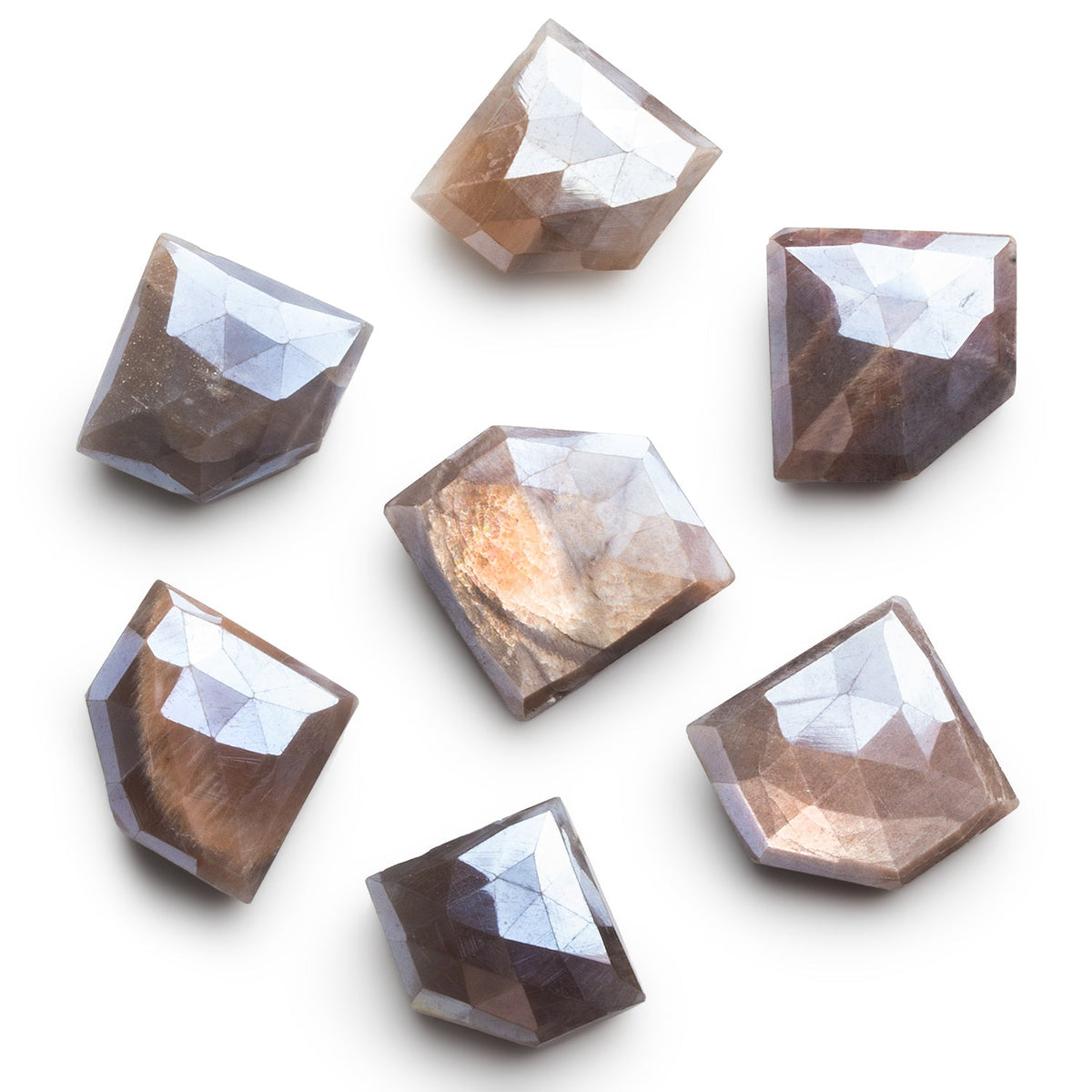 25x20mm Mystic Moonstone Pentagon Focal 1 Bead - The Bead Traders