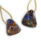 25x21mm Australian Boulder Opal Nugget Focal 1 Bead - The Bead Traders