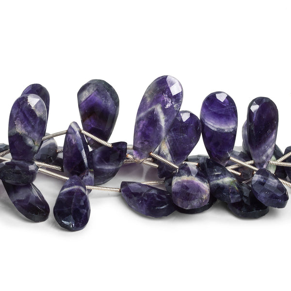 26x10mm Cape Amethyst Faceted Pears 8 inch 12 beads