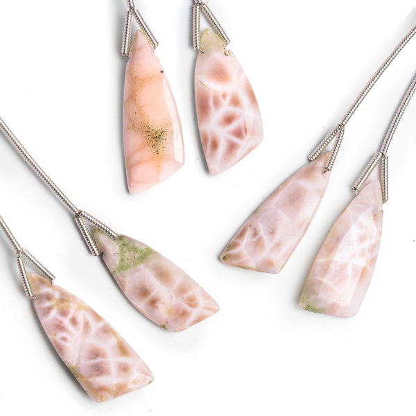 26x10mm Natrolite Fancy Focals 2 Beads