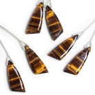 26x10mm Tiger's Eye Fancy Focals 2 Beads - The Bead Traders