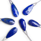 26x11mm Lapis Lazuli Faceted Pear Focal 1 Bead - The Bead Traders