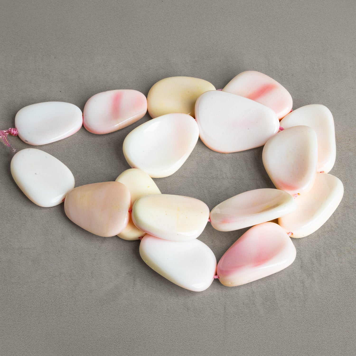 26x18mm Queen Conch Shell Nuggets 16 inch 15 beads - The Bead Traders