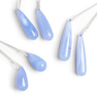 27x10mm Turkish Chalcedony Teardrops Set of 2 Beads - The Bead Traders