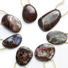 27x20mm Australian Boulder Opal Nugget Focal 1 Bead - The Bead Traders