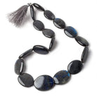 27x22mm Black Labradorite Plain Nuggets 17 inch 17 beads A Grade - The Bead Traders