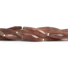 27x7mm Strawberry Quartz Faceted Marquises 7.5 inch 7 beads - The Bead Traders