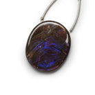28x24mm Ammolite Oval Focal Bead - The Bead Traders