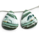 28x24mm Jasper Pear Focals Set of 2 Beads - The Bead Traders