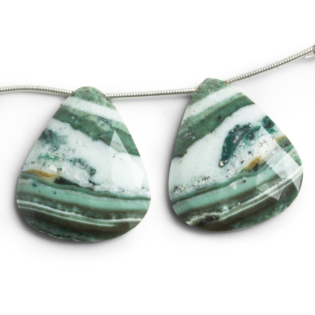 28x24mm Jasper Pear Focals Set of 2 Beads - The Bead Traders