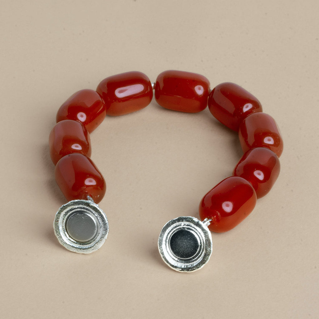 29x14mm Silver Plated Copper Magnetic Clasps 1 Bead - The Bead Traders