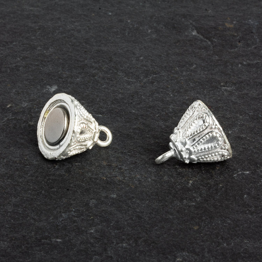 29x14mm Silver Plated Copper Magnetic Clasps 1 Bead - The Bead Traders