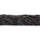 2mm Australian Boulder Opal Faceted Rounds 12 inch 140 beads - The Bead Traders