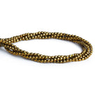2mm Brass Barrel Rounds - Set of 4 Strands - The Bead Traders