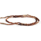 2mm Brown Shaded Zircon Microfaceted Round 12 inch 150 beads - The Bead Traders