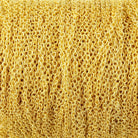 2mm Gold Plated Oval Link Chain 3 Feet - The Bead Traders