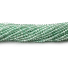 2mm Green Aventurine microfaceted round beads 13 inch 170 pieces - The Bead Traders