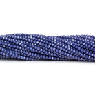 2mm Moody Blue Quartz Microfaceted Rounds 12 inch 135 beads - The Bead Traders