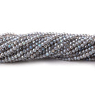 2.mm Mystic Labradorite Microfaceted Round Beads 12 inch 160 pieces - The Bead Traders