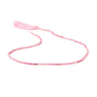 2mm Pink Tourmaline Micro Faceted Rounds 12.5 inch 174 beads - The Bead Traders