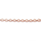 2mm Rose Gold plated Small Corrugated Oval Chain 3 Feet - The Bead Traders