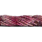 2mm Shaded Ruby Microfaceted Rounds 12 inch 155 Beads - The Bead Traders