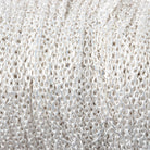 2mm Silver Plated Divot Oval Link Chain 3 Feet - The Bead Traders