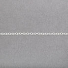 2mm Silver Plated Oval Link Chain 3 Feet - The Bead Traders