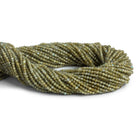 2mm Yellow Labradorite Micro Faceted Rounds 12 inch 155 beads - The Bead Traders