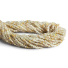 3-3.5mm Golden Rutilated Quartz Faceted Rondelle Beads 13.5 inch 116 pieces - The Bead Traders