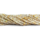3-3.5mm Golden Rutilated Quartz Faceted Rondelle Beads 13.5 inch 116 pieces - The Bead Traders