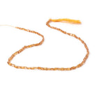3 - 4.5mm Spessartite Garnet Faceted Rectangles 14 inch 83 beads - The Bead Traders