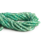 3-4mm Apatite Faceted Rondelles 16 inch 185 beads - The Bead Traders