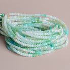 3-4mm Blue Peruvian Opal Faceted Rondelles 16 inch 170 beads - The Bead Traders