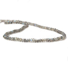 3 - 4mm Labradorite Faceted Rondelles 12 inch 155 beads - The Bead Traders