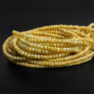 3 - 4mm Mystic Yellow Sapphire Faceted Rondelles 16 inch 140 beads - The Bead Traders