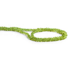 3 - 4mm Peridot Handcut Rondelles 14 inch 135 beads - The Bead Traders