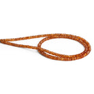 3 - 4mm Spessartite Garnet Faceted Rondelles 16 inch 200 beads - The Bead Traders