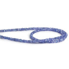 3-4mm Tanzanite Faceted Rondelles 14 inch 170 beads - The Bead Traders