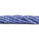 3-4mm Tanzanite Faceted Rondelles 14 inch 170 beads - The Bead Traders