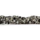 3 - 4mm Tourmalinated Quartz Faceted Rondelles 12 inch 125 beads - The Bead Traders