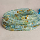 3 - 5mm Multi Beryl Plain Rondelles 16 inch 170 beads - The Bead Traders