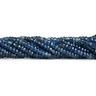 3 - 6mm Kyanite Faceted Rondelles 18 inch 155 beads - The Bead Traders